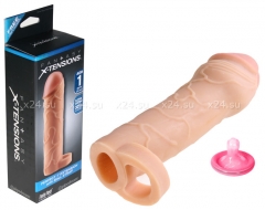 Удлиняющая и расширяющая насадка на пенис Perfect 1'' Extension with Ball Strap