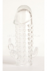 Прозрачная стимулирующая насадка на пенис