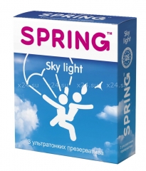 Ультратонкие презервативы SPRING Sky Light с ароматом ванили (3 шт)