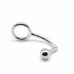 Анальный крюк с шариком и кольцом M