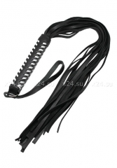 Флогер с плетеной черно-белой ручкой