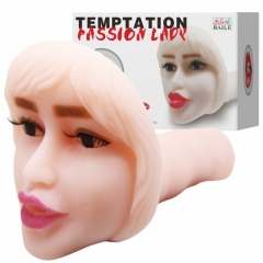 Оростимулятор с рельефом внутри и вибрацией Temptation Passion Lady