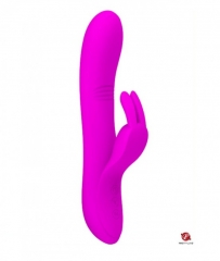 Вибратор с подвижным G-стимулятором и двумя моторами DYLAN (7 реж. вибрации, 4 реж. движения)