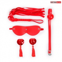 Красный BDSM набор Notabu (4 предмета)