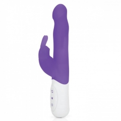 Перезаряжаемый G-вибратор Slim Shaft Rabbit Vibrator с вращающимися шариками (7 режимов)