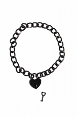 Ошейник с замочком Party Hard Embrace Black