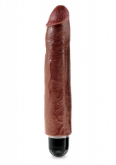 Огромный реалистичный вибратор PipeDream King Cock Vibrating Stiffy 10'' (многоскор. вибрация)