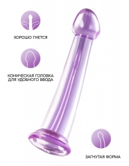 Гибкий гелевый стимулятор на присоске Jelly Dildo M