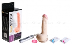 Реалистичный вибро-фаллос на присоске Real Stick (3 скорости)