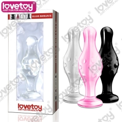 Стеклянный стимулятор LoveToy Glass Romance 1 черный